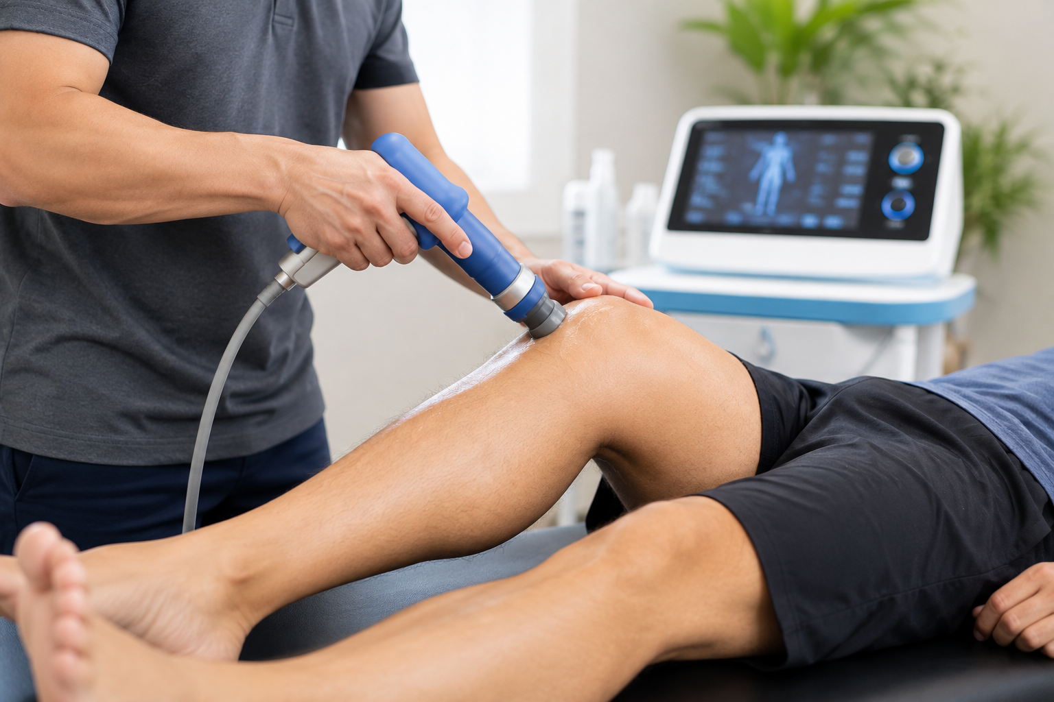 Shockwave therapy for chronic pain and natural healing at First Stop Chiropractic in Fenton, Missouri